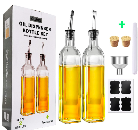 Transparent Glass Oil Bottle 500ml