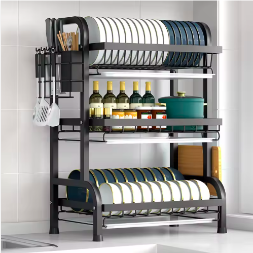 Kitchen Counter Supplies Dish Drying Rack