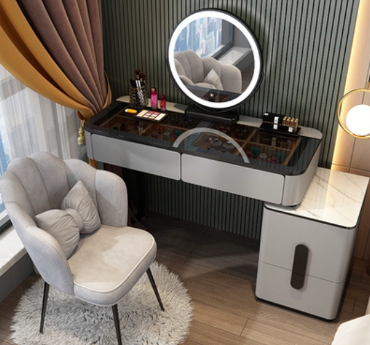 Makeup Desk With Wireless Charging port